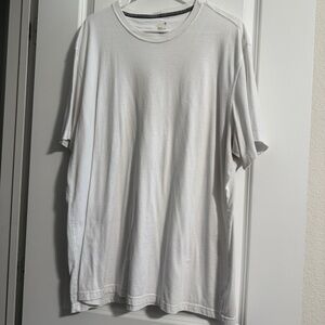 🤍 1888 Solid White 2XL Soft Cotton Blend Tee – PreLoved Classic Comfort